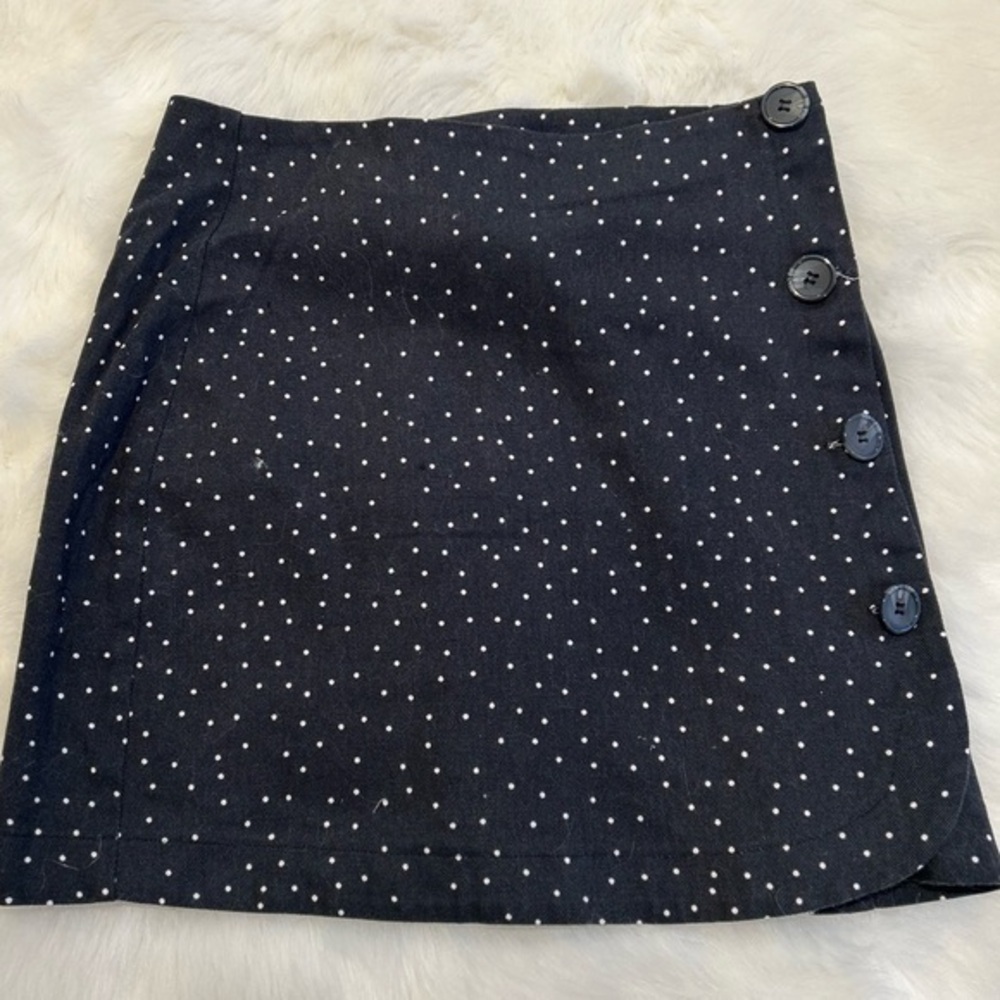 Mi Ami wrap polkadot miniskirt